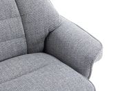 Sardinia Swivel Recliner - Chacha Dove Fabric