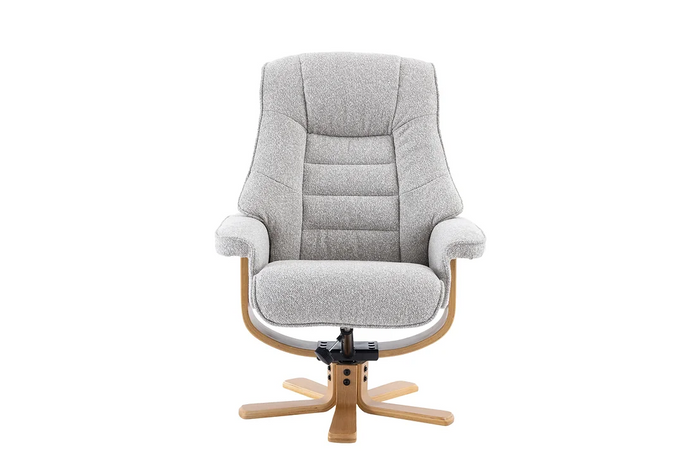 Sardinia Swivel Recliner - Greige Fabric