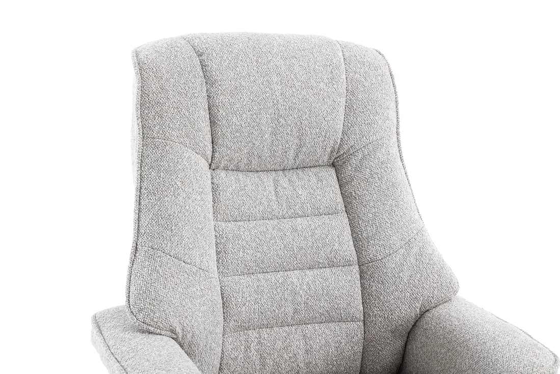 Sardinia Swivel Recliner - Greige Fabric
