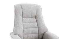 Sardinia Swivel Recliner - Greige Fabric