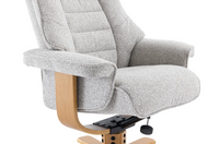 Sardinia Swivel Recliner - Greige Fabric