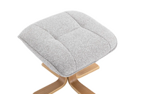 Sardinia Swivel Recliner - Greige Fabric