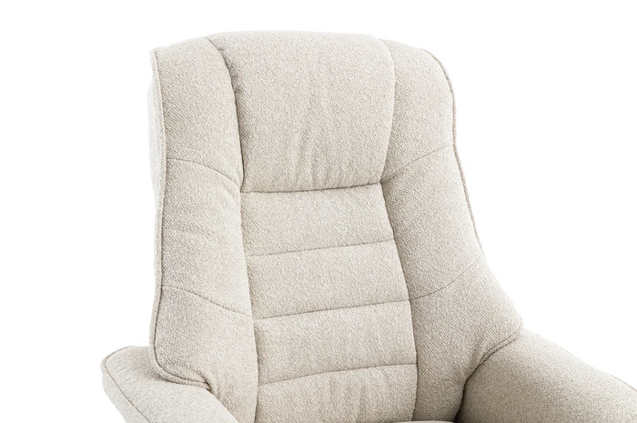 Sardinia Swivel Recliner - Hessian Fabric
