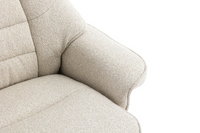 Sardinia Swivel Recliner - Hessian Fabric