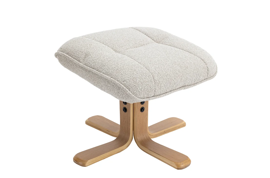 Sardinia Swivel Recliner - Hessian Fabric