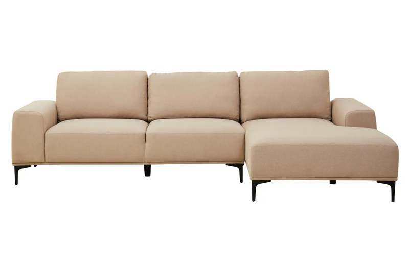 Toulon Chaise Sofa - Natural LHF or RHF
