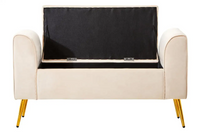 Loretta Storage Bench - Multiple Colours Available