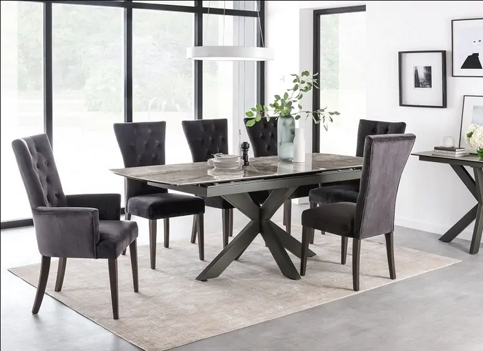 Valerius Dining Table - Grey