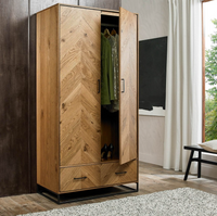 *CLEARANCE* Riva Oak 2 Door Wardrobe