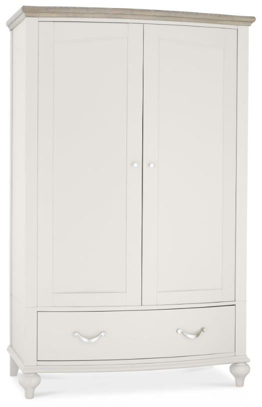 *CLEARANCE* Montreaux Double Wardrobe - Grey Washed Oak and Soft Grey