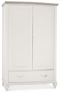*CLEARANCE* Montreaux Double Wardrobe - Grey Washed Oak and Soft Grey