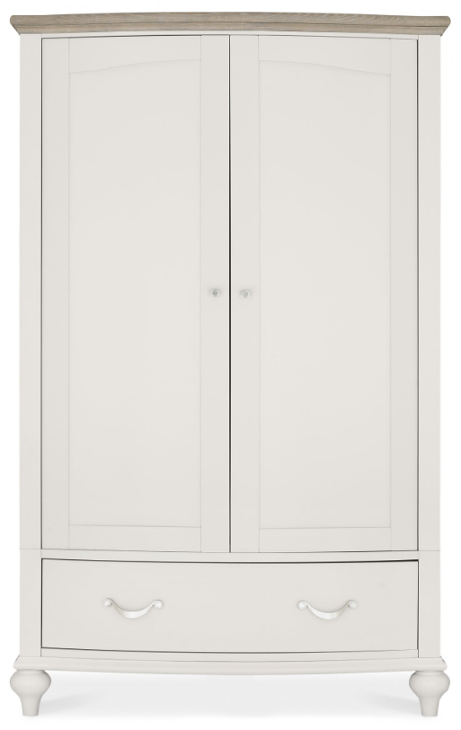 *CLEARANCE* Montreaux Double Wardrobe - Grey Washed Oak and Soft Grey