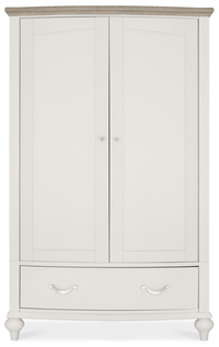 *CLEARANCE* Montreaux Double Wardrobe - Grey Washed Oak and Soft Grey