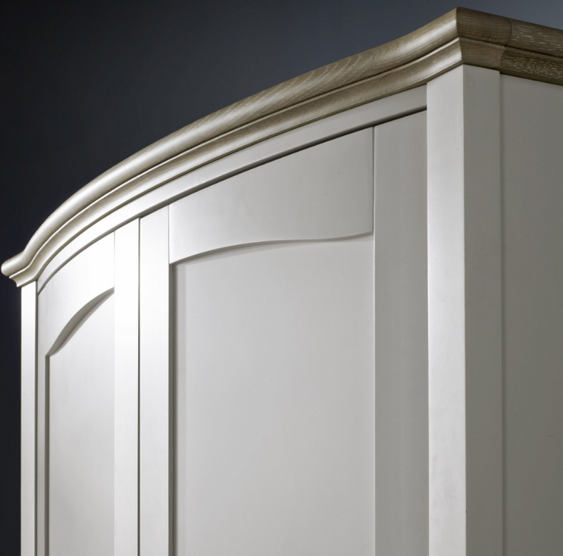 *CLEARANCE* Montreaux Double Wardrobe - Grey Washed Oak and Soft Grey