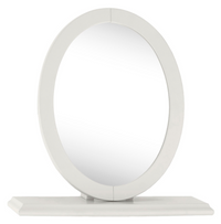 *CLEARANCE* Montreaux Dressing Table, Stool, and Mirror - Grey Washed Oak and Soft Grey