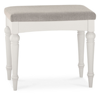 *CLEARANCE* Montreaux Dressing Table, Stool, and Mirror - Grey Washed Oak and Soft Grey