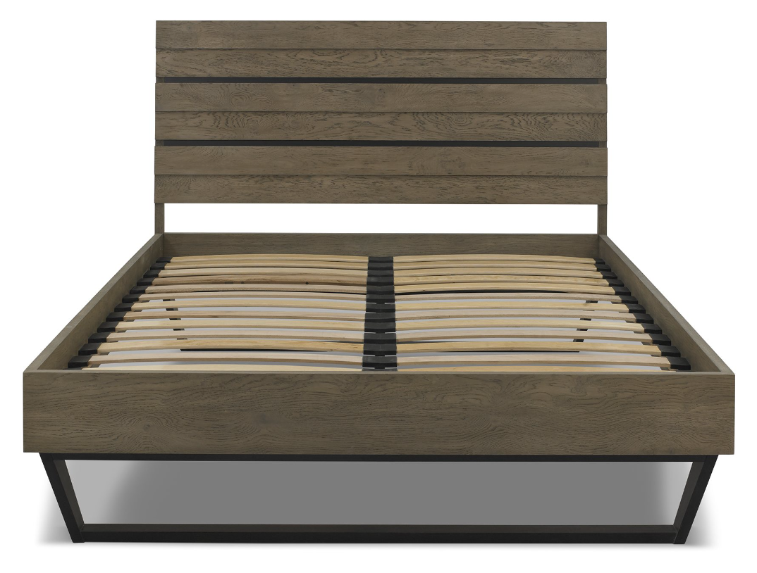 *CLEARANCE* Tivoli 4'6" Double Bedsteads with Posture Latex Mattress - Weathered Oak