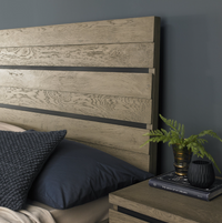 *CLEARANCE* Tivoli 4'6" Double Bedsteads with Posture Latex Mattress - Weathered Oak