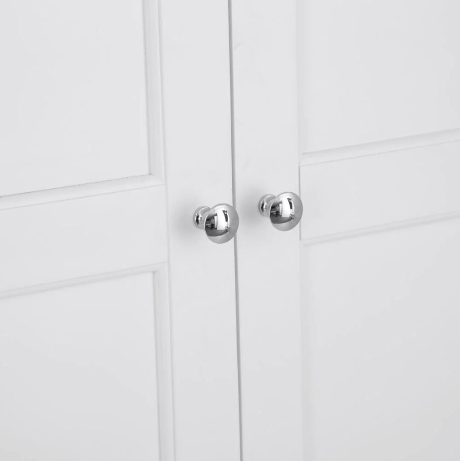 *CLEARANCE* EA White 2 Door Wardrobe