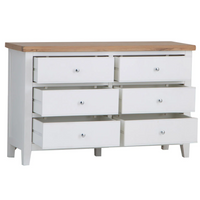 *CLEARANCE* EA White 6 Drawer Chest