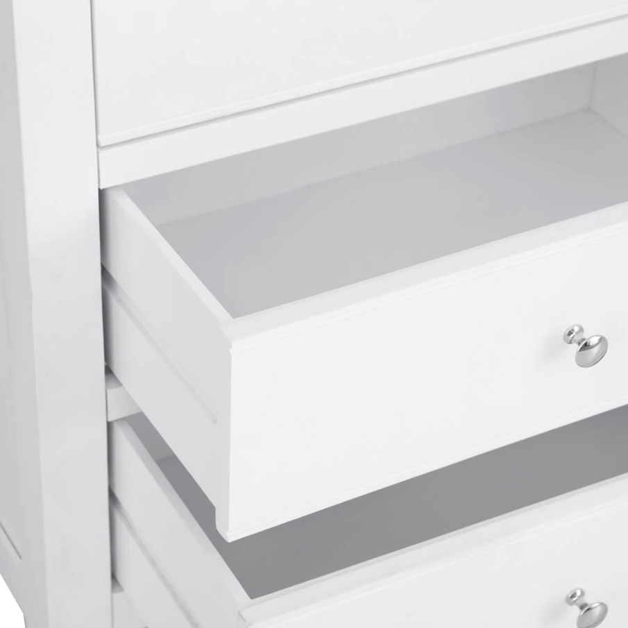 *CLEARANCE* EA White 6 Drawer Chest