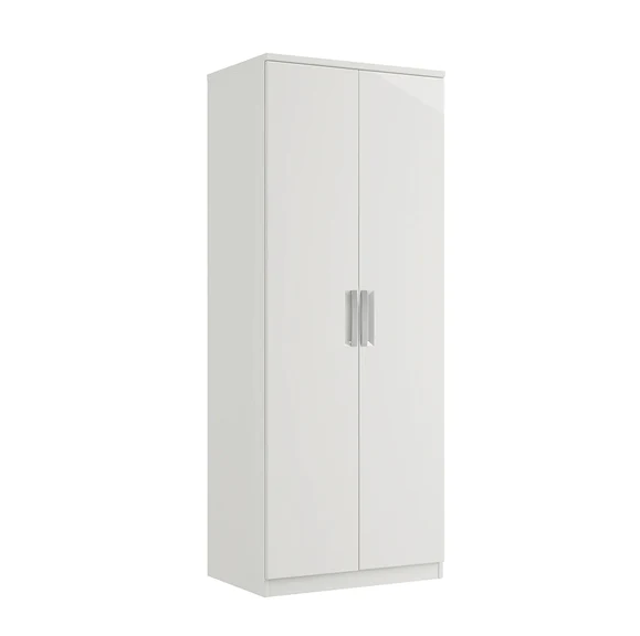 *CLEARANCE* Milan Double Tall Robe - White Gloss