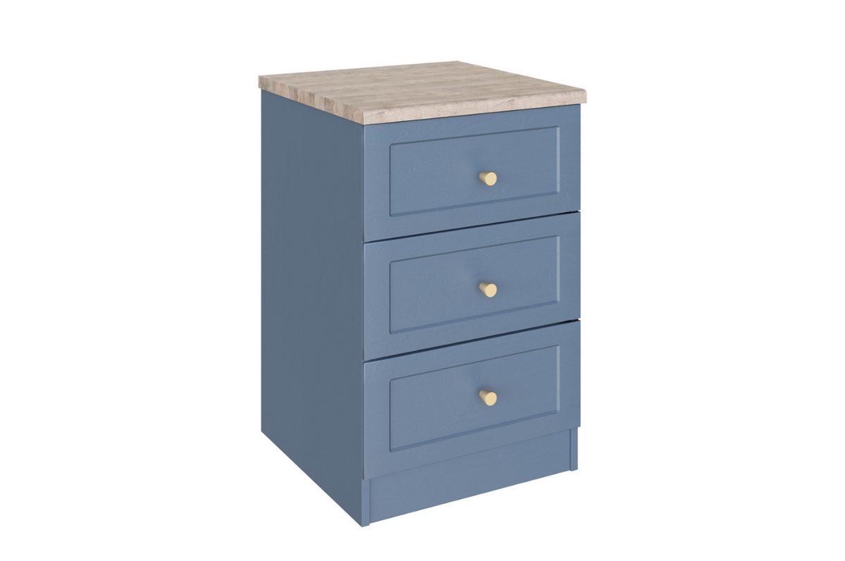 *CLEARANCE* Marsala Dust Grey 3 Drawer Bedside
