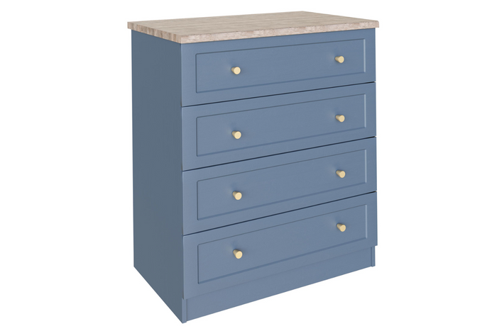 *CLEARANCE* Marsala Dust Grey 4 Drawer Chest