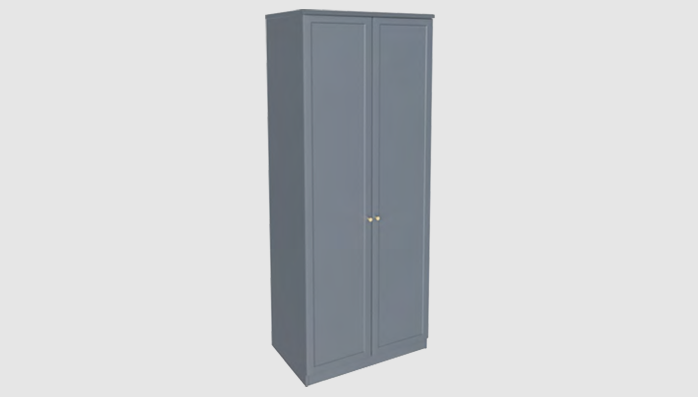 *CLEARANCE* Positano Dust Grey Double XL Wardrobe