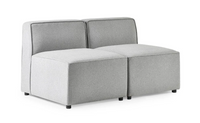 Lago Combination Upholstery Collection - Grey Linen