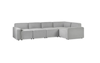Lago Combination Upholstery Collection - Grey Linen