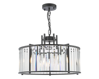 Kiran Lighting Collection - Satin Black/Crystal