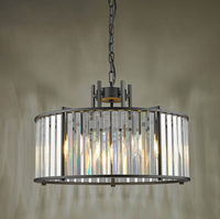 Kiran Lighting Collection - Satin Black/Crystal
