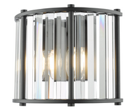 Kiran Lighting Collection - Satin Black/Crystal