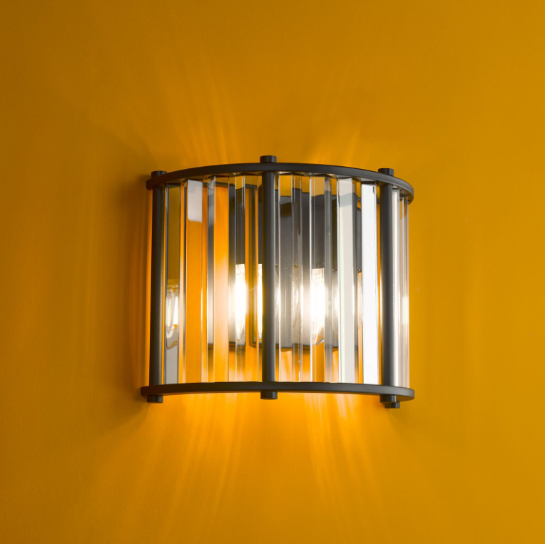 Kiran Lighting Collection - Satin Black/Crystal