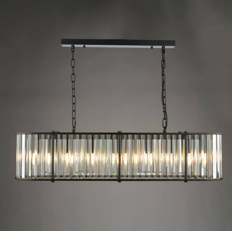 Kiran Lighting Collection - Satin Black/Crystal