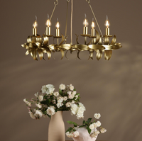 Nadria 6 Light Pendant - Satin Gold