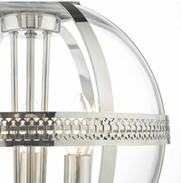 Vanessa Pendant Lighting Collection - Polished Chrome/Glass