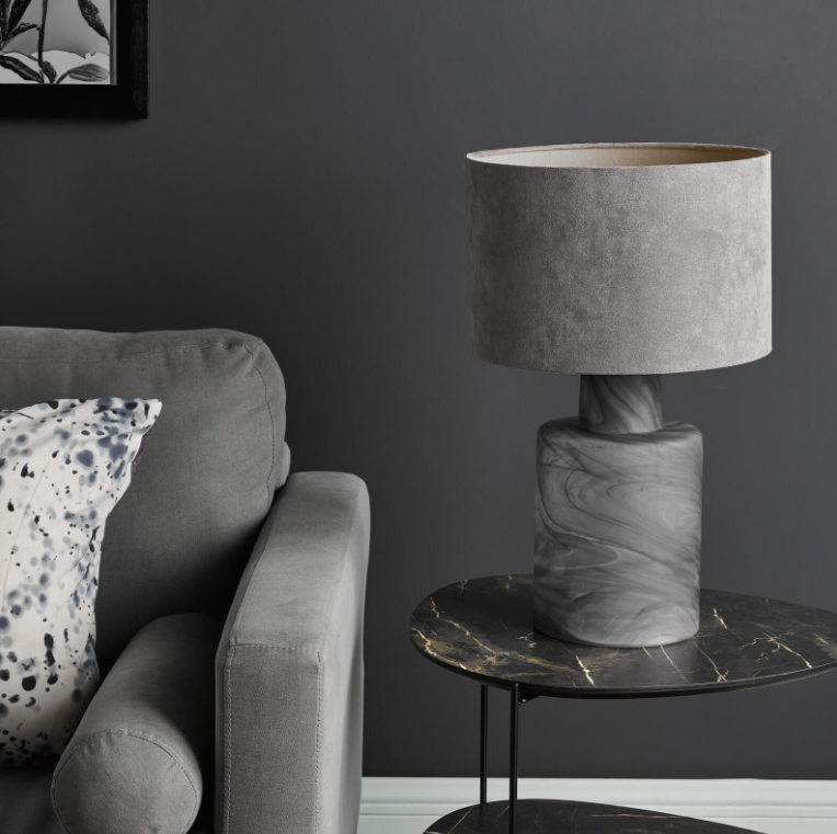Wanda Table Lamp - Smoked Glass