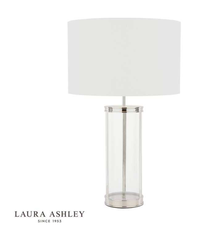 Laura Ashley Harrington Table Lamps - Polished Nickel