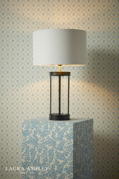 Laura Ashley Harrington Table Lamps - Matt Black