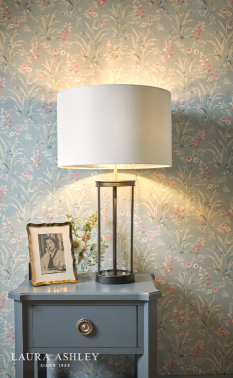 Laura Ashley Harrington Table Lamps - Matt Black