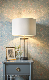 Laura Ashley Harrington Table Lamps - Matt Black
