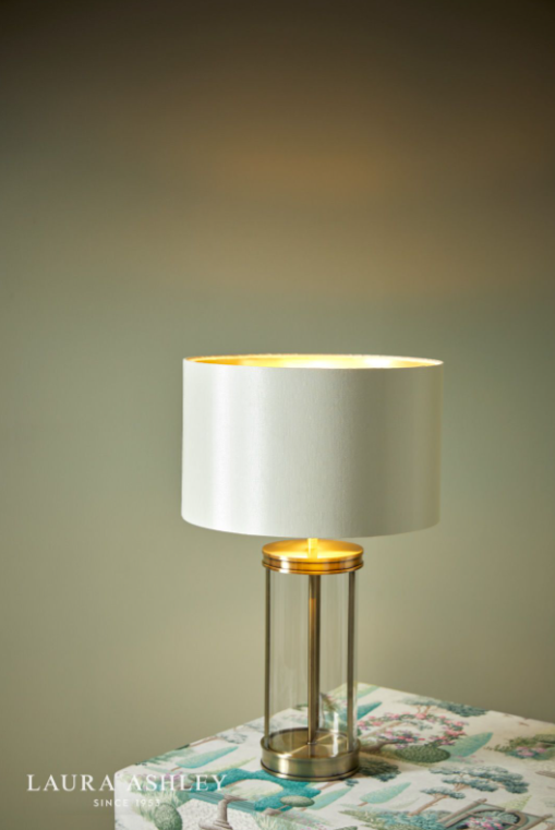 Laura Ashley Harrington Table Lamps - Antique Brass