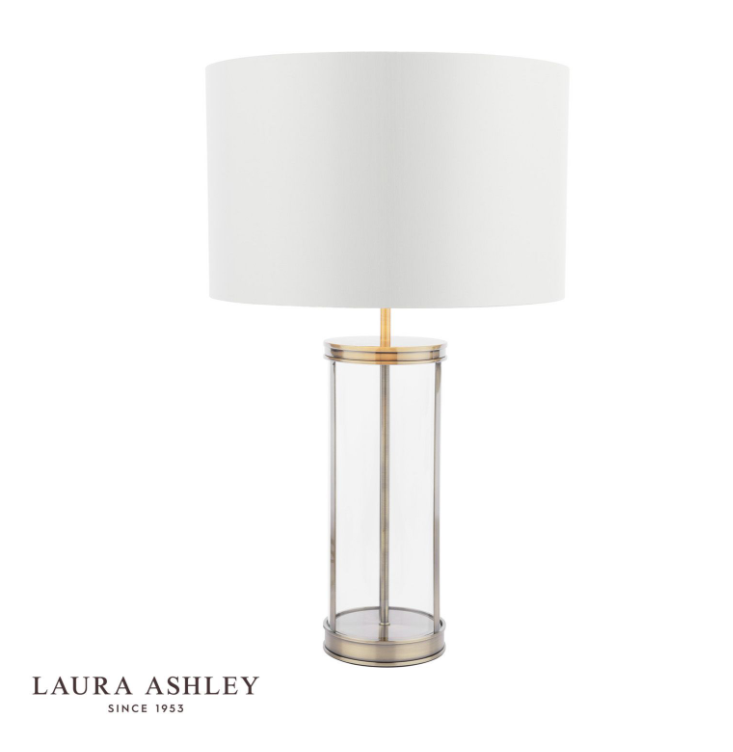 Laura Ashley Harrington Table Lamps - Antique Brass