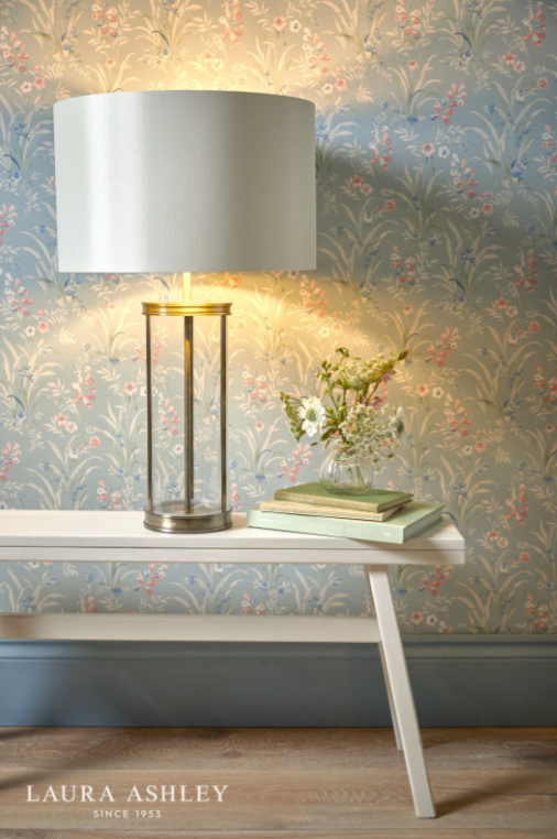 Laura Ashley Harrington Table Lamps - Antique Brass