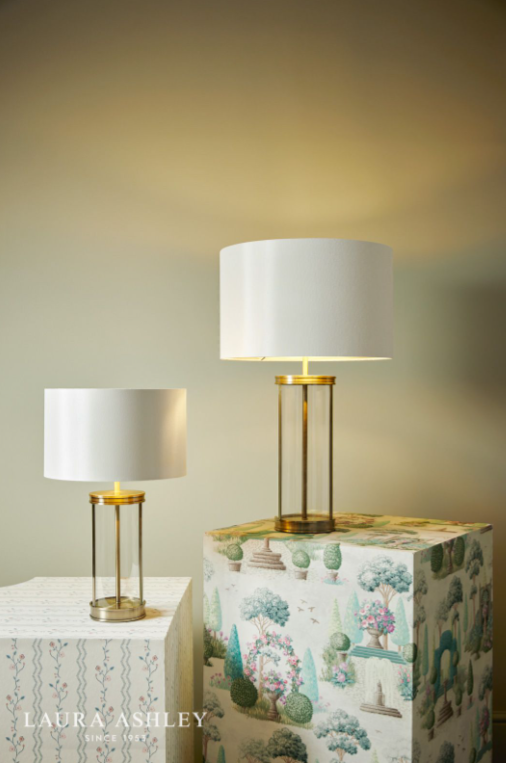 Laura Ashley Harrington Table Lamps - Antique Brass