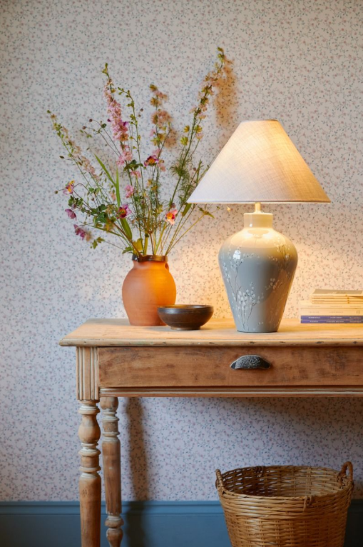 Laura Ashley - Pussywillow Table Lamp - Grey
