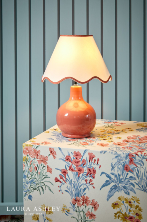Laura Ashley - Bramhope Table Lamp Red
