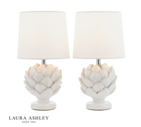Laura Ashley - Artichoke Table Lamp Pair - White